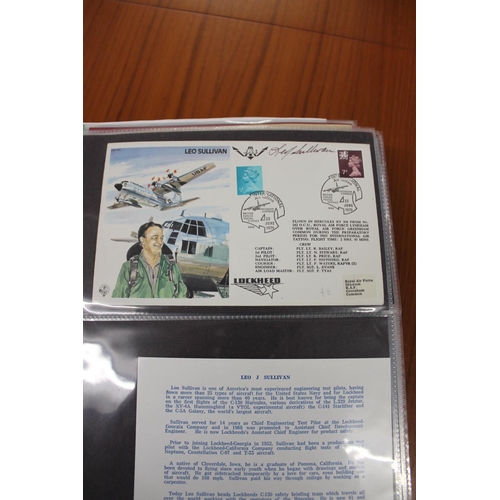 1445 - MILITARY & ROYAL AIR FORCE SIGNED FIRST DAY COVERS two albums with various signed covers, including ... 