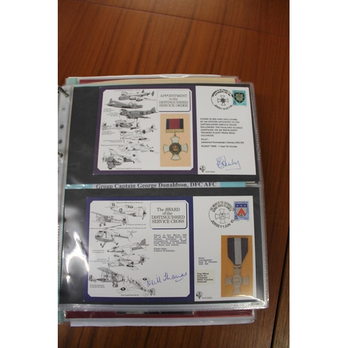 1445 - MILITARY & ROYAL AIR FORCE SIGNED FIRST DAY COVERS two albums with various signed covers, including ... 