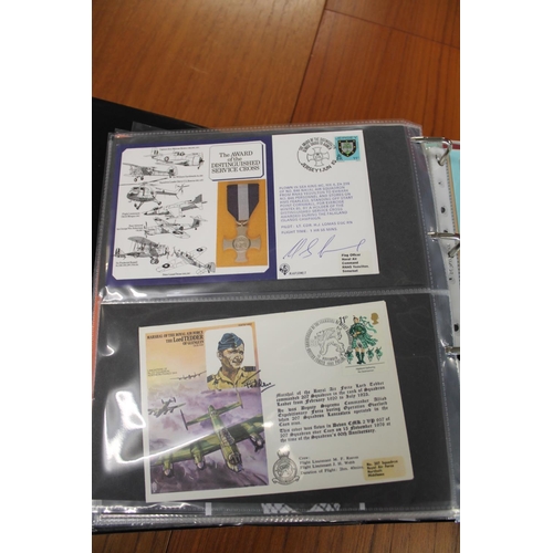 1445 - MILITARY & ROYAL AIR FORCE SIGNED FIRST DAY COVERS two albums with various signed covers, including ... 