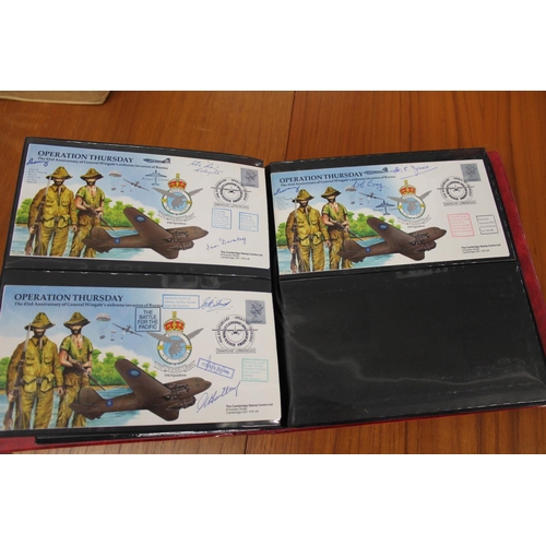 1401 - FIVE ALBUMS OF SIGNED FIRST DAY COVERS - AVIATION, MILITARY & OTHER EXAMPLES approx 435 covers in fi... 