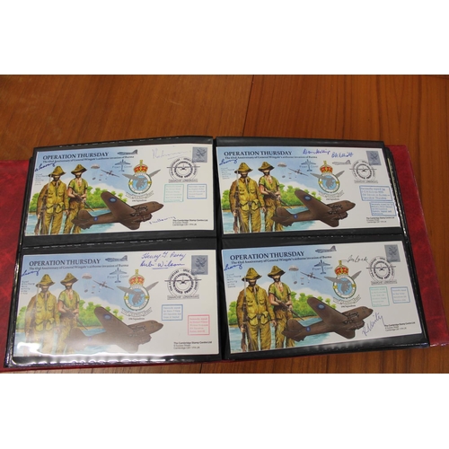 1401 - FIVE ALBUMS OF SIGNED FIRST DAY COVERS - AVIATION, MILITARY & OTHER EXAMPLES approx 435 covers in fi... 