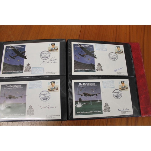 1401 - FIVE ALBUMS OF SIGNED FIRST DAY COVERS - AVIATION, MILITARY & OTHER EXAMPLES approx 435 covers in fi... 