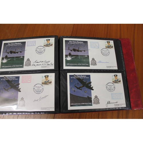 1401 - FIVE ALBUMS OF SIGNED FIRST DAY COVERS - AVIATION, MILITARY & OTHER EXAMPLES approx 435 covers in fi... 