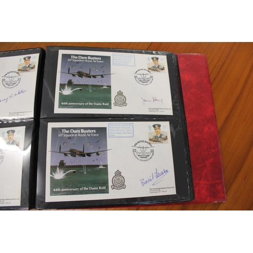 1401 - FIVE ALBUMS OF SIGNED FIRST DAY COVERS - AVIATION, MILITARY & OTHER EXAMPLES approx 435 covers in fi... 