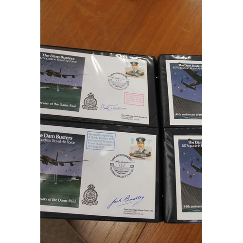 1401 - FIVE ALBUMS OF SIGNED FIRST DAY COVERS - AVIATION, MILITARY & OTHER EXAMPLES approx 435 covers in fi... 