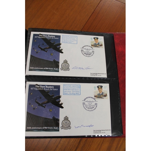 1401 - FIVE ALBUMS OF SIGNED FIRST DAY COVERS - AVIATION, MILITARY & OTHER EXAMPLES approx 435 covers in fi... 