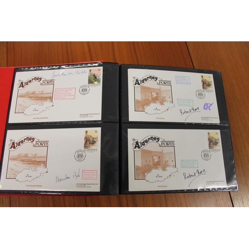 1401 - FIVE ALBUMS OF SIGNED FIRST DAY COVERS - AVIATION, MILITARY & OTHER EXAMPLES approx 435 covers in fi... 