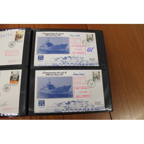 1401 - FIVE ALBUMS OF SIGNED FIRST DAY COVERS - AVIATION, MILITARY & OTHER EXAMPLES approx 435 covers in fi... 