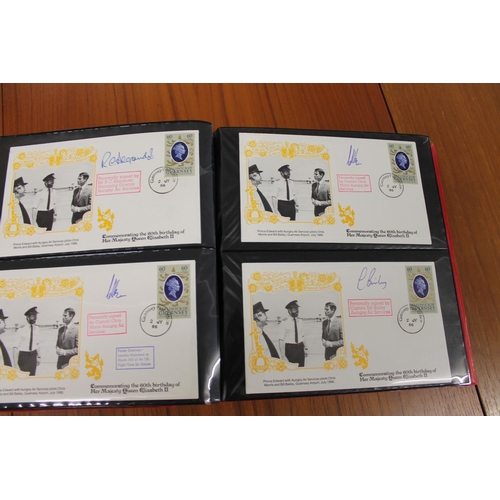 1401 - FIVE ALBUMS OF SIGNED FIRST DAY COVERS - AVIATION, MILITARY & OTHER EXAMPLES approx 435 covers in fi... 