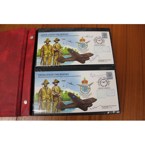 1401 - FIVE ALBUMS OF SIGNED FIRST DAY COVERS - AVIATION, MILITARY & OTHER EXAMPLES approx 435 covers in fi... 