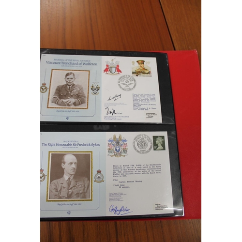 1401 - FIVE ALBUMS OF SIGNED FIRST DAY COVERS - AVIATION, MILITARY & OTHER EXAMPLES approx 435 covers in fi... 