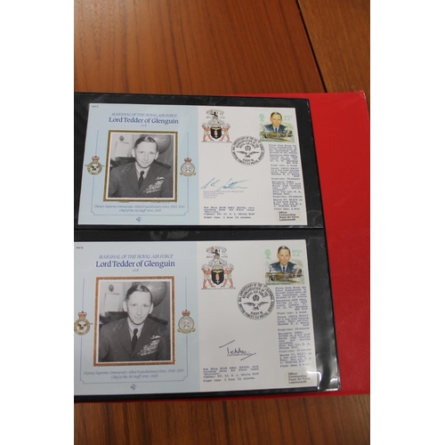 1401 - FIVE ALBUMS OF SIGNED FIRST DAY COVERS - AVIATION, MILITARY & OTHER EXAMPLES approx 435 covers in fi... 