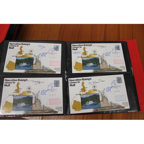 1401 - FIVE ALBUMS OF SIGNED FIRST DAY COVERS - AVIATION, MILITARY & OTHER EXAMPLES approx 435 covers in fi... 