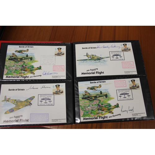 1401 - FIVE ALBUMS OF SIGNED FIRST DAY COVERS - AVIATION, MILITARY & OTHER EXAMPLES approx 435 covers in fi... 