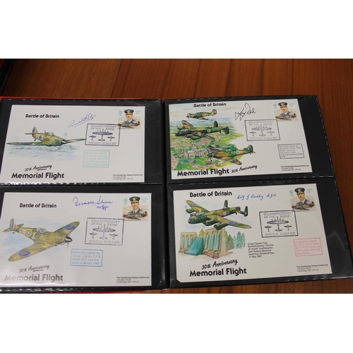 1401 - FIVE ALBUMS OF SIGNED FIRST DAY COVERS - AVIATION, MILITARY & OTHER EXAMPLES approx 435 covers in fi... 