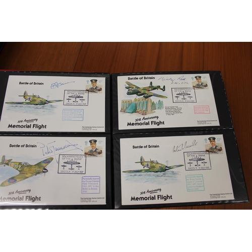 1401 - FIVE ALBUMS OF SIGNED FIRST DAY COVERS - AVIATION, MILITARY & OTHER EXAMPLES approx 435 covers in fi... 