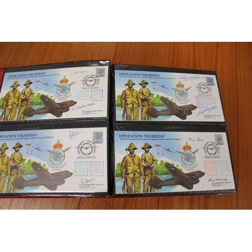 1401 - FIVE ALBUMS OF SIGNED FIRST DAY COVERS - AVIATION, MILITARY & OTHER EXAMPLES approx 435 covers in fi... 