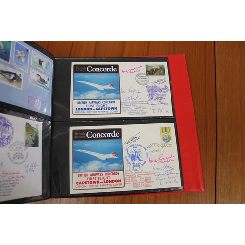 1401 - FIVE ALBUMS OF SIGNED FIRST DAY COVERS - AVIATION, MILITARY & OTHER EXAMPLES approx 435 covers in fi... 