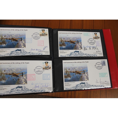 1401 - FIVE ALBUMS OF SIGNED FIRST DAY COVERS - AVIATION, MILITARY & OTHER EXAMPLES approx 435 covers in fi... 