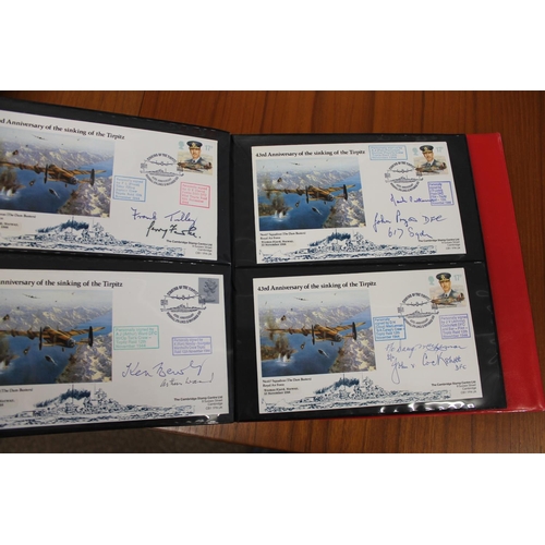 1401 - FIVE ALBUMS OF SIGNED FIRST DAY COVERS - AVIATION, MILITARY & OTHER EXAMPLES approx 435 covers in fi... 