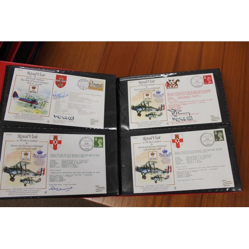 1401 - FIVE ALBUMS OF SIGNED FIRST DAY COVERS - AVIATION, MILITARY & OTHER EXAMPLES approx 435 covers in fi... 