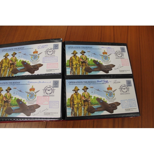 1401 - FIVE ALBUMS OF SIGNED FIRST DAY COVERS - AVIATION, MILITARY & OTHER EXAMPLES approx 435 covers in fi... 