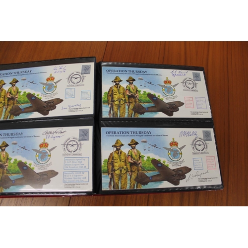 1401 - FIVE ALBUMS OF SIGNED FIRST DAY COVERS - AVIATION, MILITARY & OTHER EXAMPLES approx 435 covers in fi... 