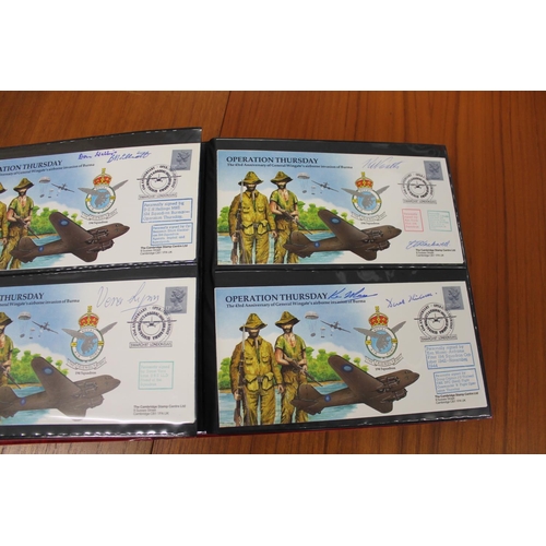 1401 - FIVE ALBUMS OF SIGNED FIRST DAY COVERS - AVIATION, MILITARY & OTHER EXAMPLES approx 435 covers in fi... 