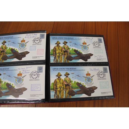 1401 - FIVE ALBUMS OF SIGNED FIRST DAY COVERS - AVIATION, MILITARY & OTHER EXAMPLES approx 435 covers in fi... 