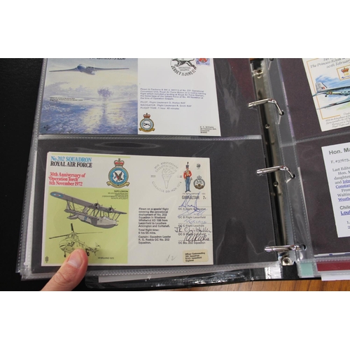 1445 - MILITARY & ROYAL AIR FORCE SIGNED FIRST DAY COVERS two albums with various signed covers, including ... 