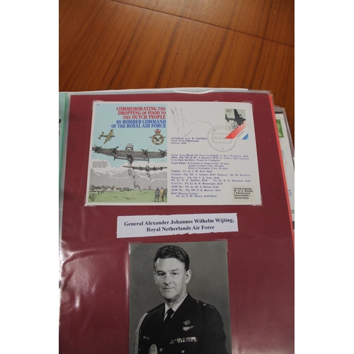 1445 - MILITARY & ROYAL AIR FORCE SIGNED FIRST DAY COVERS two albums with various signed covers, including ... 