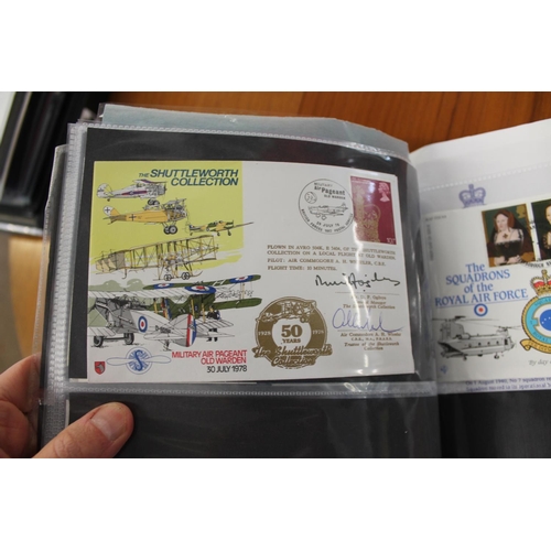 1445 - MILITARY & ROYAL AIR FORCE SIGNED FIRST DAY COVERS two albums with various signed covers, including ... 