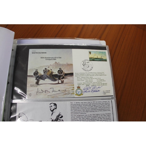 1445 - MILITARY & ROYAL AIR FORCE SIGNED FIRST DAY COVERS two albums with various signed covers, including ... 