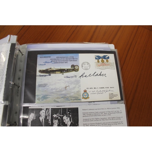 1445 - MILITARY & ROYAL AIR FORCE SIGNED FIRST DAY COVERS two albums with various signed covers, including ... 