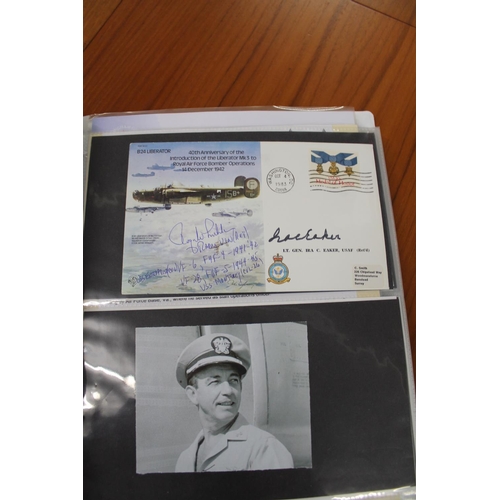 1445 - MILITARY & ROYAL AIR FORCE SIGNED FIRST DAY COVERS two albums with various signed covers, including ... 