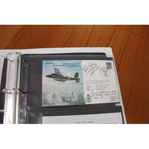 1445 - MILITARY & ROYAL AIR FORCE SIGNED FIRST DAY COVERS two albums with various signed covers, including ... 