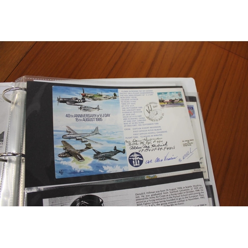 1445 - MILITARY & ROYAL AIR FORCE SIGNED FIRST DAY COVERS two albums with various signed covers, including ... 