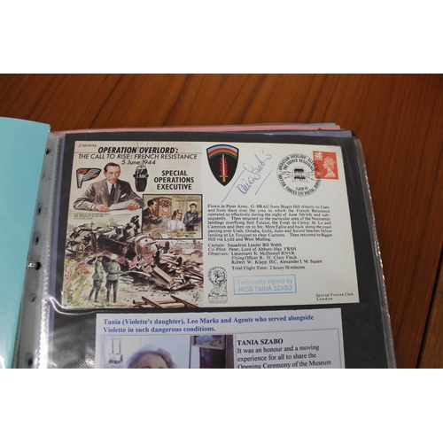 1445 - MILITARY & ROYAL AIR FORCE SIGNED FIRST DAY COVERS two albums with various signed covers, including ... 