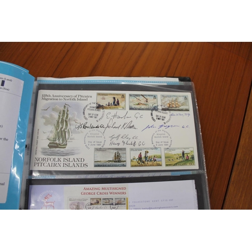 1445 - MILITARY & ROYAL AIR FORCE SIGNED FIRST DAY COVERS two albums with various signed covers, including ... 