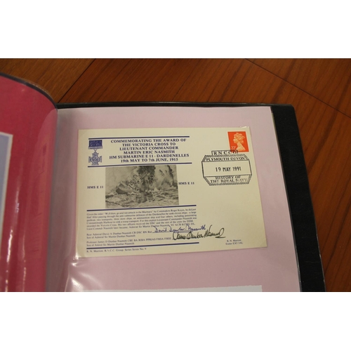 1445 - MILITARY & ROYAL AIR FORCE SIGNED FIRST DAY COVERS two albums with various signed covers, including ... 