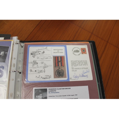 1445 - MILITARY & ROYAL AIR FORCE SIGNED FIRST DAY COVERS two albums with various signed covers, including ... 