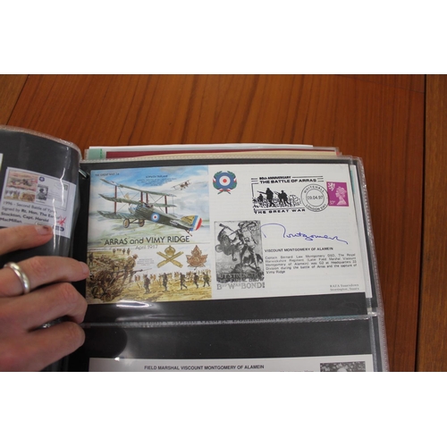 1445 - MILITARY & ROYAL AIR FORCE SIGNED FIRST DAY COVERS two albums with various signed covers, including ... 