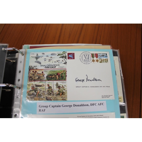 1445 - MILITARY & ROYAL AIR FORCE SIGNED FIRST DAY COVERS two albums with various signed covers, including ... 