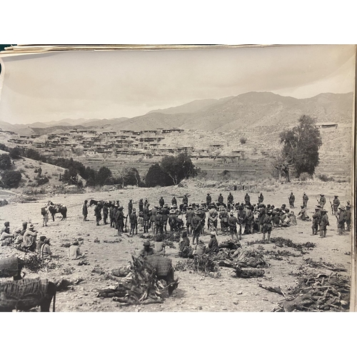 688 - A FOLDER OF MILITARY PHOTOGRAPHS OF AFGHAN TRIBES C1919. BY HOLMES AND Co. A collection of 63 photog... 