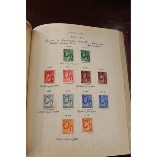 1405 - COMMONWEALTH MINT STAMPS two well laid out Simplex albums with mint Commonwealth stamps and varietie... 