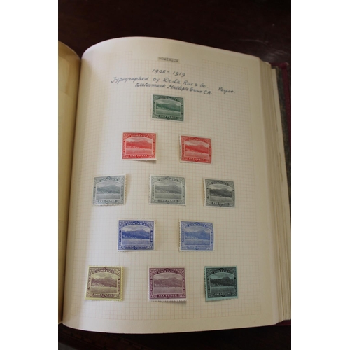 1405 - COMMONWEALTH MINT STAMPS two well laid out Simplex albums with mint Commonwealth stamps and varietie... 