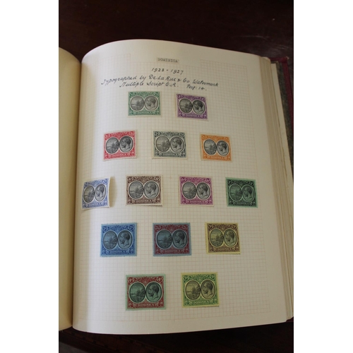 1405 - COMMONWEALTH MINT STAMPS two well laid out Simplex albums with mint Commonwealth stamps and varietie... 