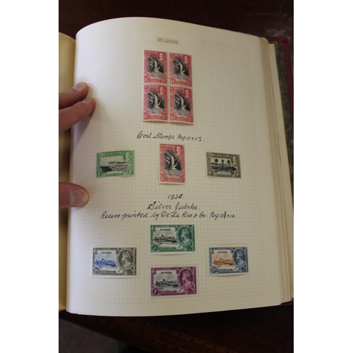 1405 - COMMONWEALTH MINT STAMPS two well laid out Simplex albums with mint Commonwealth stamps and varietie... 