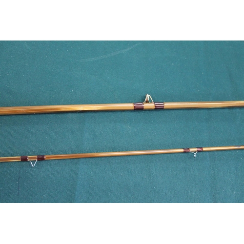 2136 - HARDY FISHING ROD - CC DE FRANCE a modern Hardy split cane rod, 8 1/2ft two piece rod CC De France, ... 