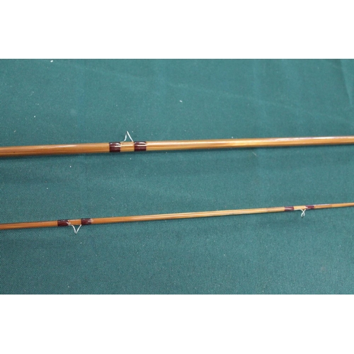 2136 - HARDY FISHING ROD - CC DE FRANCE a modern Hardy split cane rod, 8 1/2ft two piece rod CC De France, ... 